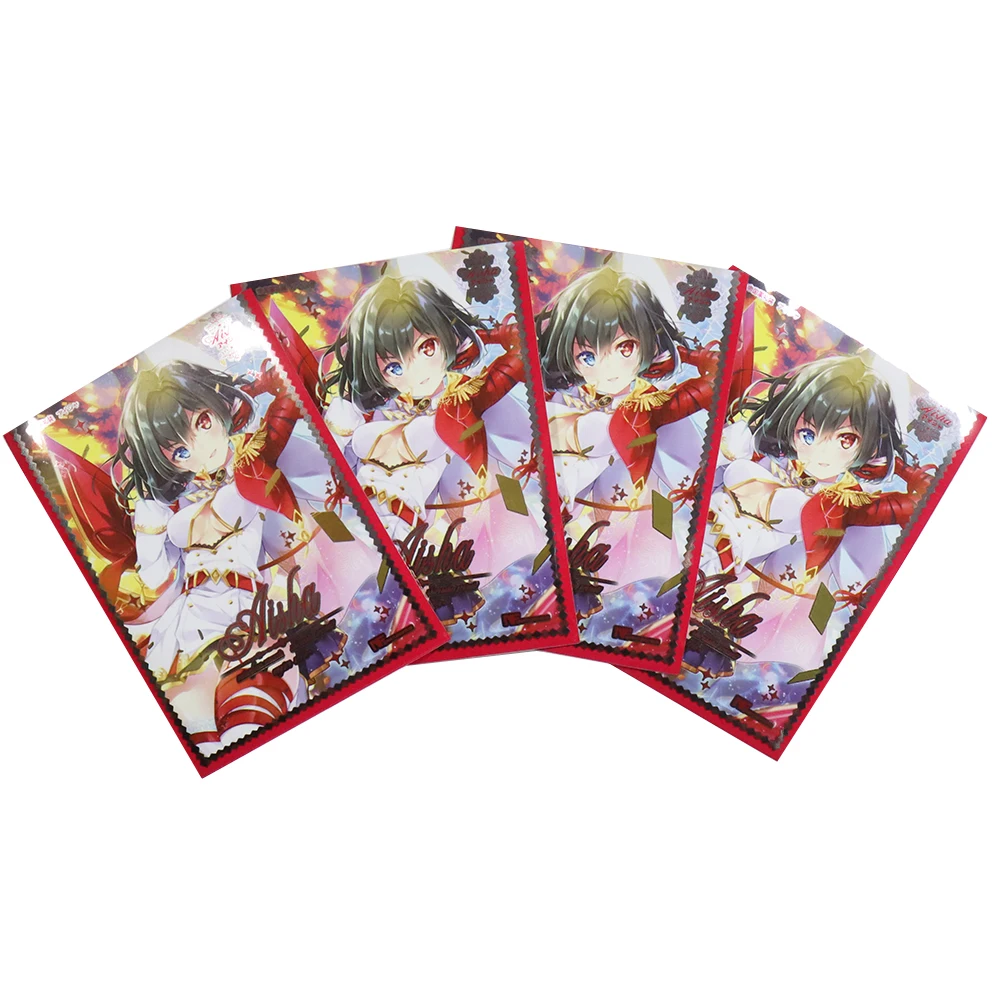 Anime Girl Card Sleeves Pokemon Card Protector Trasparente Mtg Card Holders Cartella Per Carte Collezionabili Custodia Per Carte Pokemon 60 Pezzi 66X9
