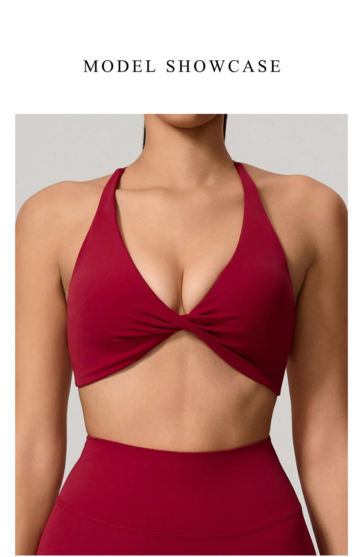 Ctenkevet Sommer Damen Push-Up Sport-BH Atmungsaktives Weiches Yoga-Workout-Top Rückenfreies Fitness Crop Gym Unterwäsche für Frauen – Detail 12