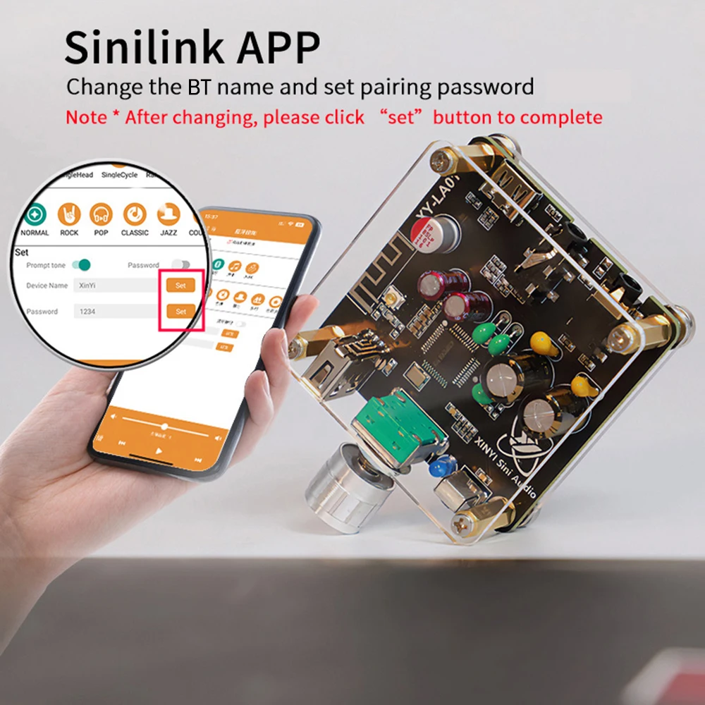 HiFi Bluetooth 5.2 Receiver Board DAC Audio Decoder Board Player Sound Receiver Fever Decoding Module LA01 Type-C