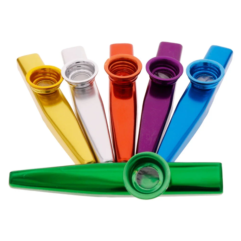 Metal Kazoo Harmonica Mouth Flute Kids Party Gift Kid Musical Instrument