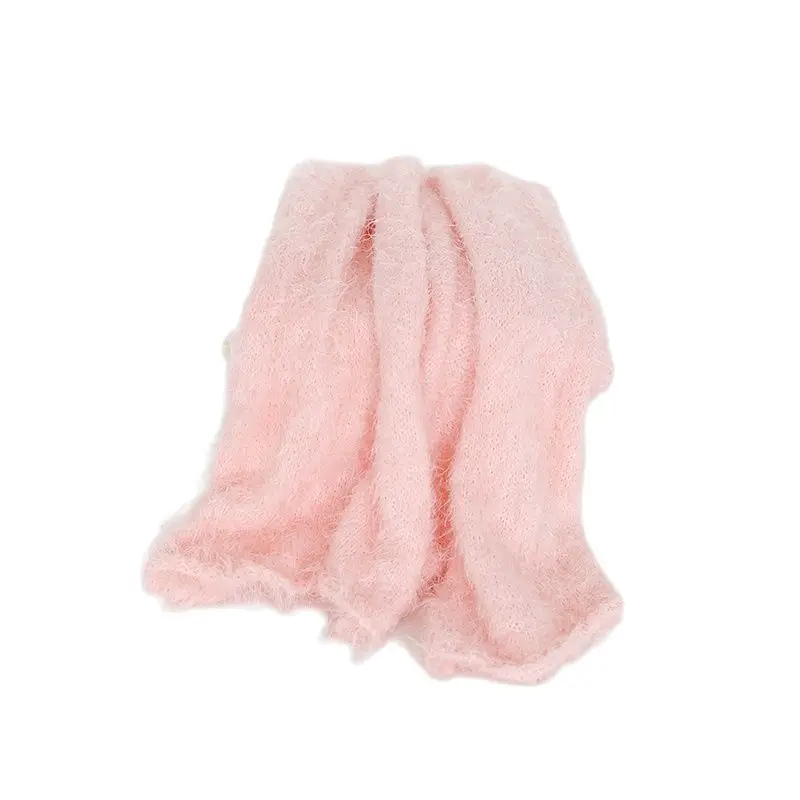 Newborn baby stretch knit wrap Baby soft swaddle knit blanket Photography props Jersey wrap photo props 5