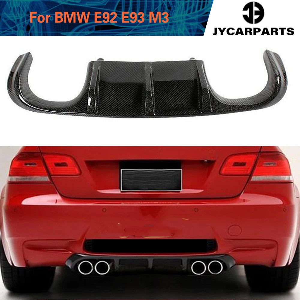 Carbon Fiber / Frp Black Car Rear Bumper Guard Lip Diffuser Spoiler For