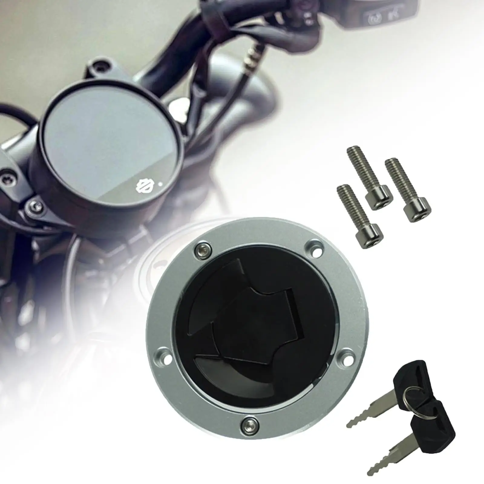 Fuel Tank Cover Protector Locking Fuel Cap for Kawasaki Z750 ZX14 Z1000