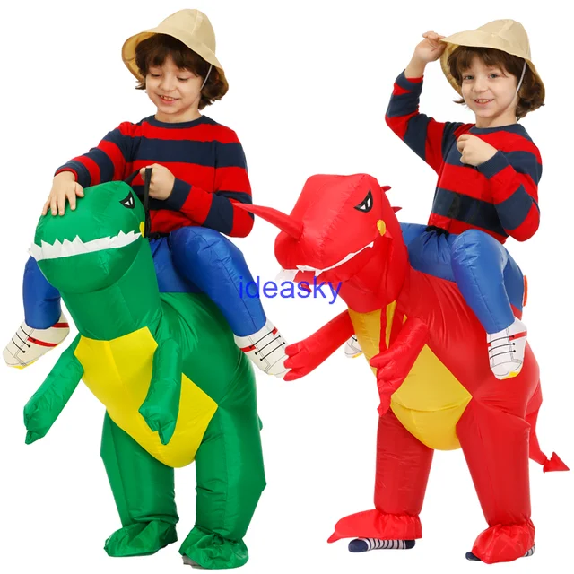 Costume De Dinosaure Gonflable, Costume De Dinosaure Gonflable Fantaisie En  Polyester Imperméable 190t Pour Halloween, Costume Confortable DT Rex Pour  Cosplay, Fête De Noël 