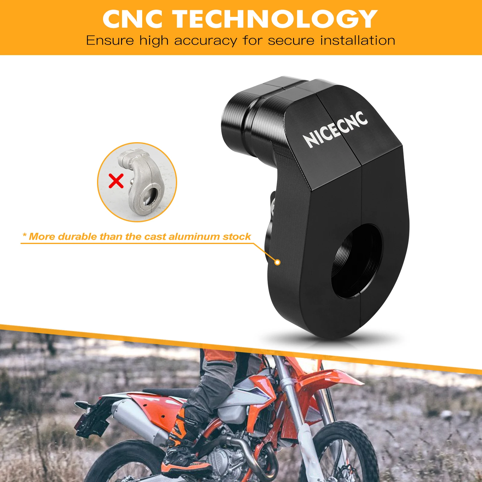 NICECNC Für KTM EXC 300 2023 EXC TPI 300 SX-F 450 2018-2022 Für Husqvarna TE300 GasGas EC300 Drosselklappengehäuse Basisabdeckung – Detail 4