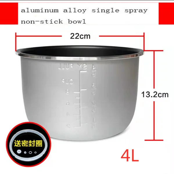 Description Picture 5 of itemElectric Pressure Cooker Bowl for Multicooker, 2L/2.5L/2.8L/4L/5L/6L