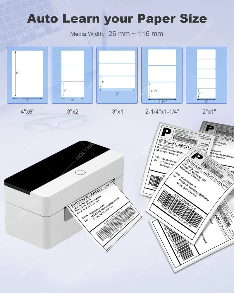 Shipping Label Printer Address Thermal Label Printer 4X6 Barcode