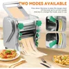 Commercial Pasta Maker Machine Electric Dough Roller Noodle Making Machine with 2/6mm and 2.5mm Round Blade Thickness Adjustable 4