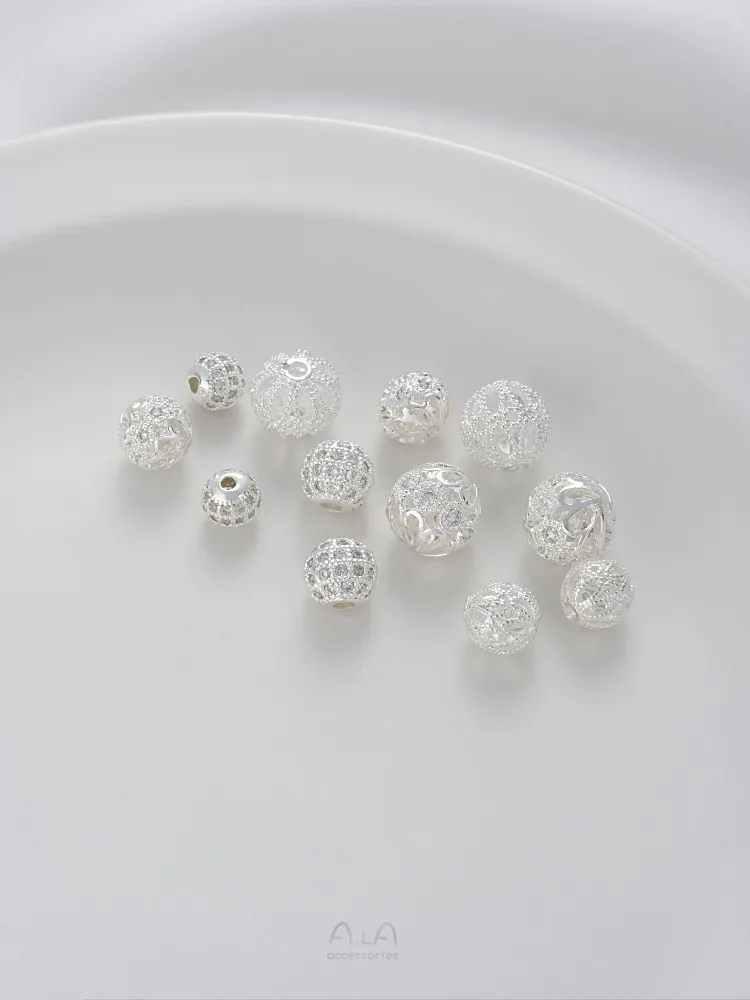 Рисунок 2 - Толстые серебряные полые цветочные шарики