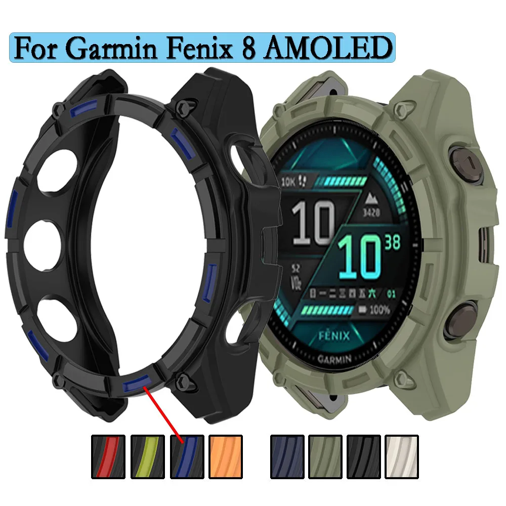 Durable TPU Watch Shell Protector with Colorful Decoration