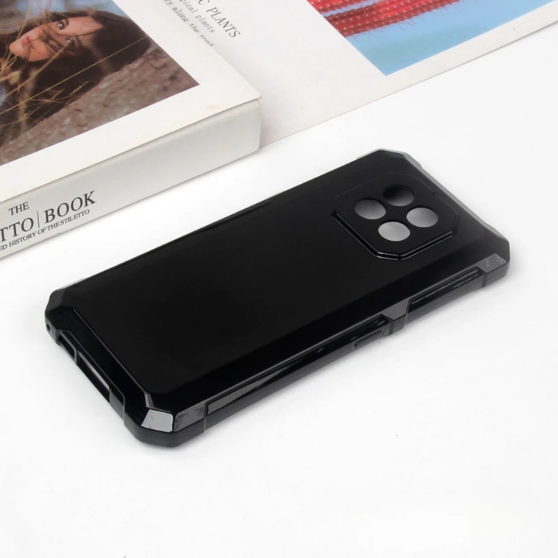 Silicone Soft TPU Black Transparent Protective Phone Case Cover