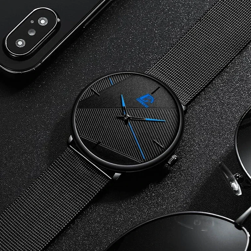 reloj hombre Watches Mens 2023 Minimalist Men's Fashion Ultra-thin Watch Simple Men Business Quartz Wristwatch relogio masculino - 3
