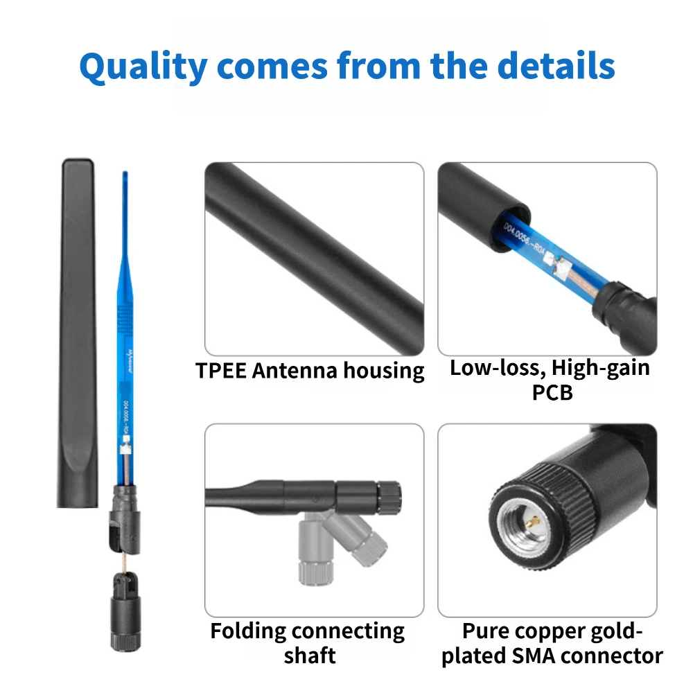 2PCS 2.4G/5.8G Wi-Fi 7 소형 로드 안테나 고이득 지그비 블루투스 마더보드 라우터 외부 안테나 SMA 커넥터