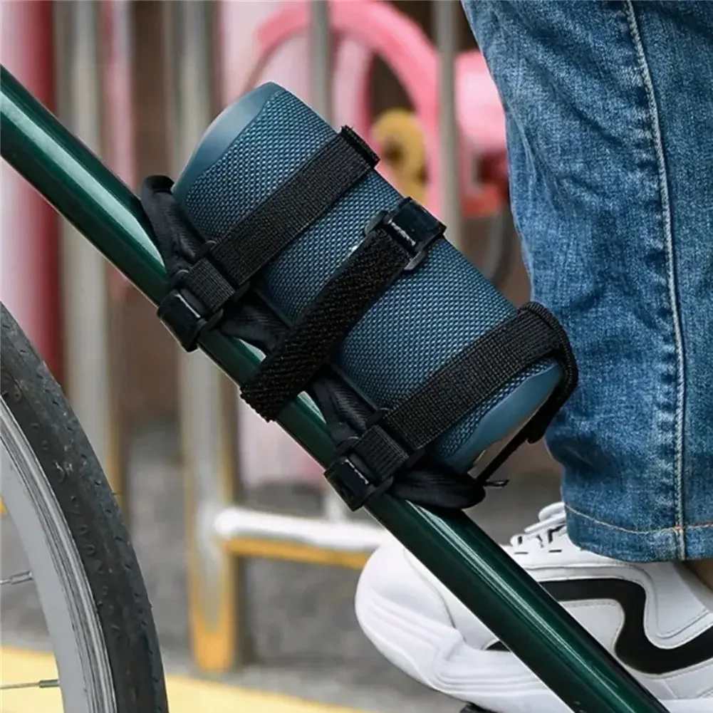 Bike Bluetooth Speaker Mount Portable Speaker Mount Adjustable Strap Bracket Holder for Mountain Bike Portable Speaker Mount