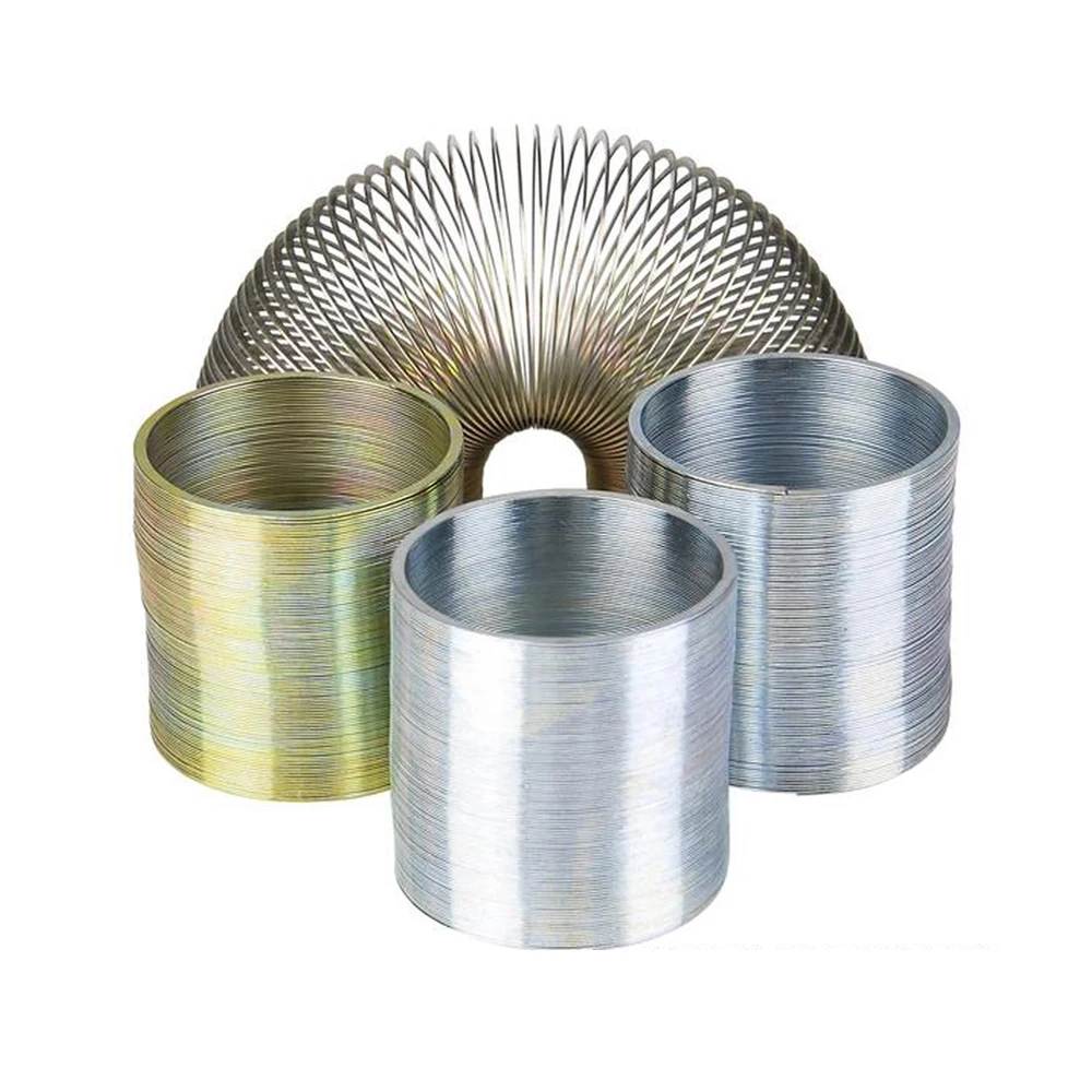 Height 69MM Science Kids Toys Small Rainbow Coil Metal Slinky Spring Nostalgics Walking Mini Magic Steel Toy Spring toy spring