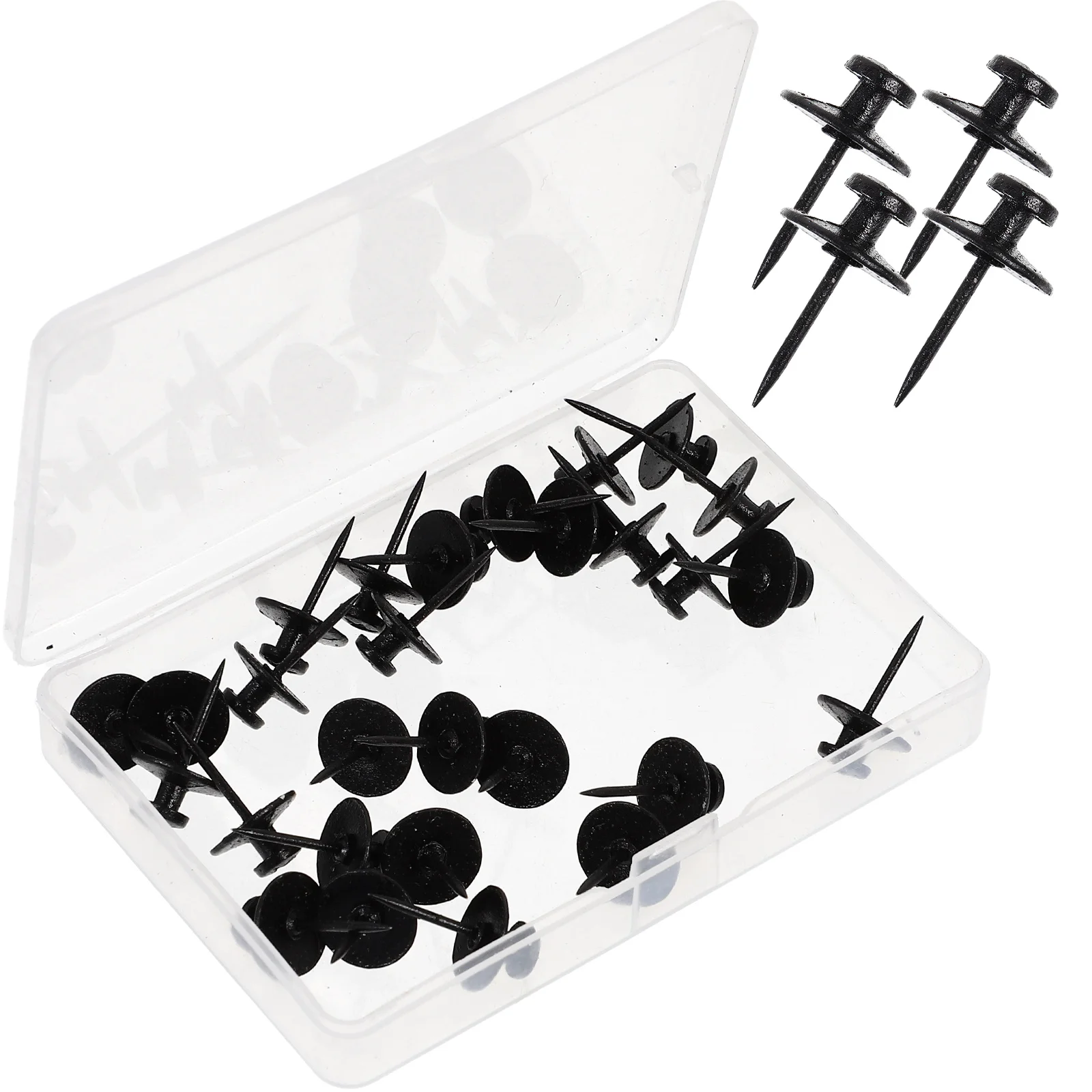 

30 шт., металлическая двухсторонняя пробковая накладка на булавке