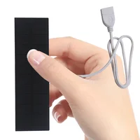Chargeur de panneau solaire USB, batterie Portable, batterie de chargement de téléphone Portable, panneau de chargement pour ventilateurs de téléphones, lampe de poche, petites banques d'alimentation 1