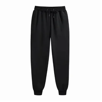 2024 Men Long Pants Autumn and Winter Mens Casual Fleece Sweatpants Soft Sports Pants Jogging Pants 5 Colors S-3XL