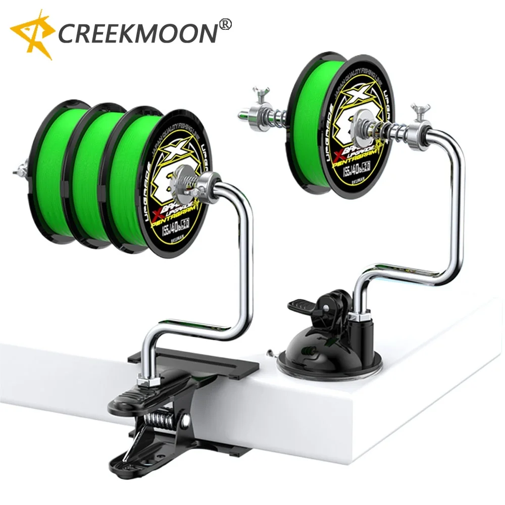 2 Types Coil Fishing Reel Line Winder System Metal Line Spooler Vacuum Spooling Lines Winding for Fishing Tackle Tool Accessory