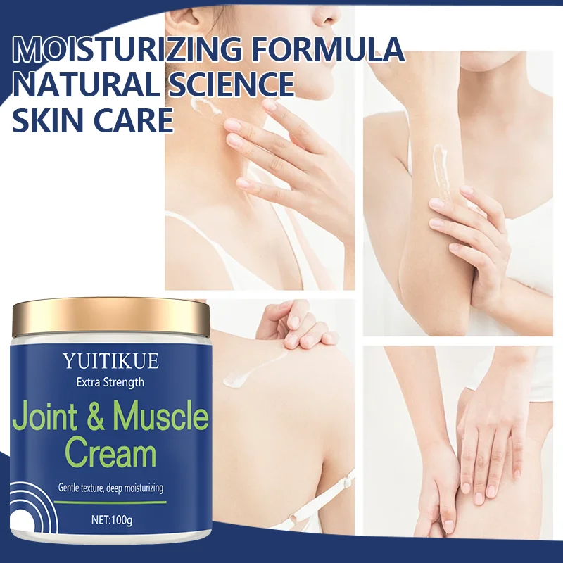 Joint and muscle cream with a gentle texture, deeply moisturizing, firming and lifting, suitable for all skin types