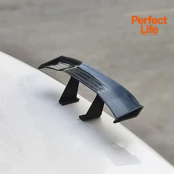 1 pz spoiler posteriore per auto mini ala piccolo modello decorazione ricambi auto stile GT Winglet mini ala di coda in fibra di carbonio