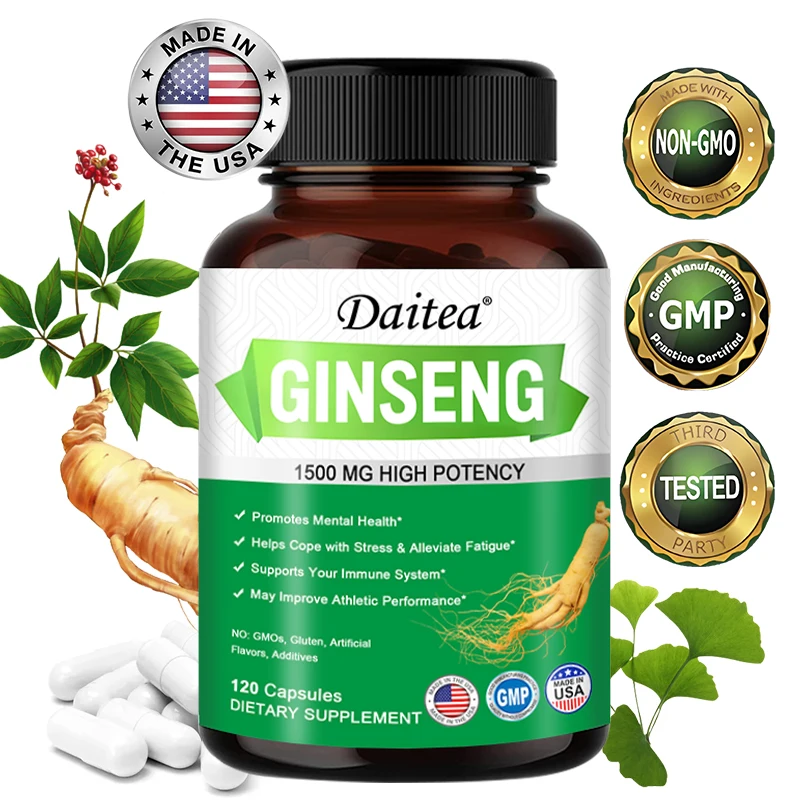

Natural Performance Booster - Ginseng Root Extract Helps Improve Male Performance, Boost Mood, and Relieve Stress and Fatigue