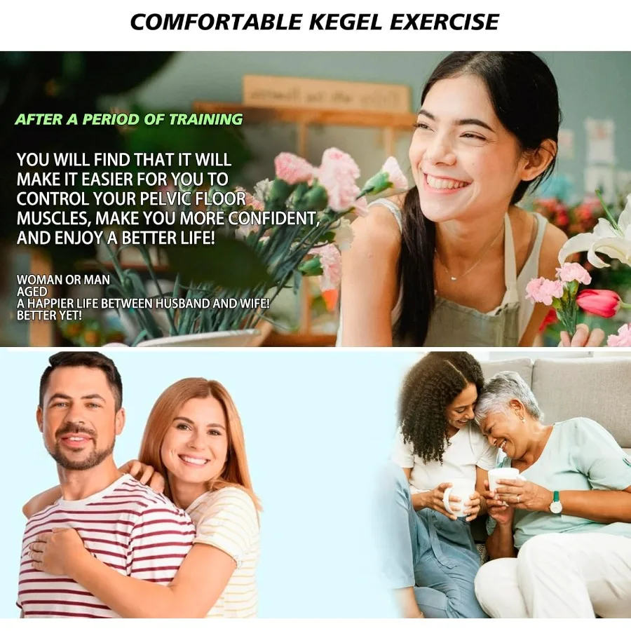 Kegel Exerciser for Tightening&Strengthening Muscle Control Training, Suitable for Both Men and Women, Muscle Endurance Recovery