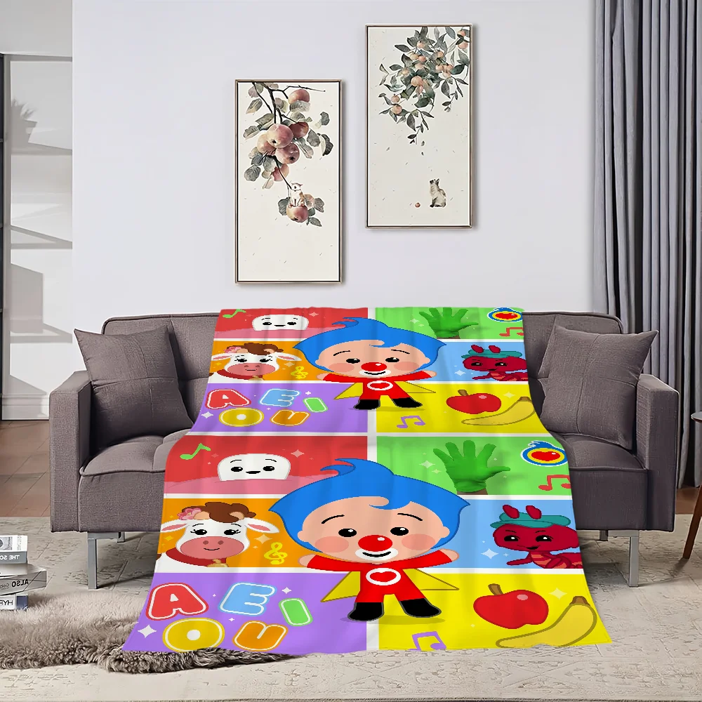 Cartoon P-Plim Plim Cute Blanket Plush Nap Sofa rug for Living Room Warm Office Bedroom Birthday Home Travel Kid Gifts 4
