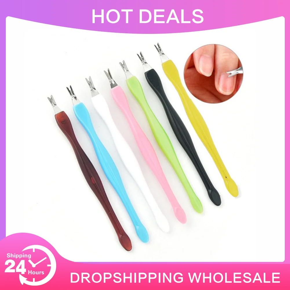 3PCS Stainless Steel Dead Skin Fork Nail Art Salon Dedicated V-Shaped Trimmer Pushing Shovel Nail Cuticle Remover Manicures Tool
