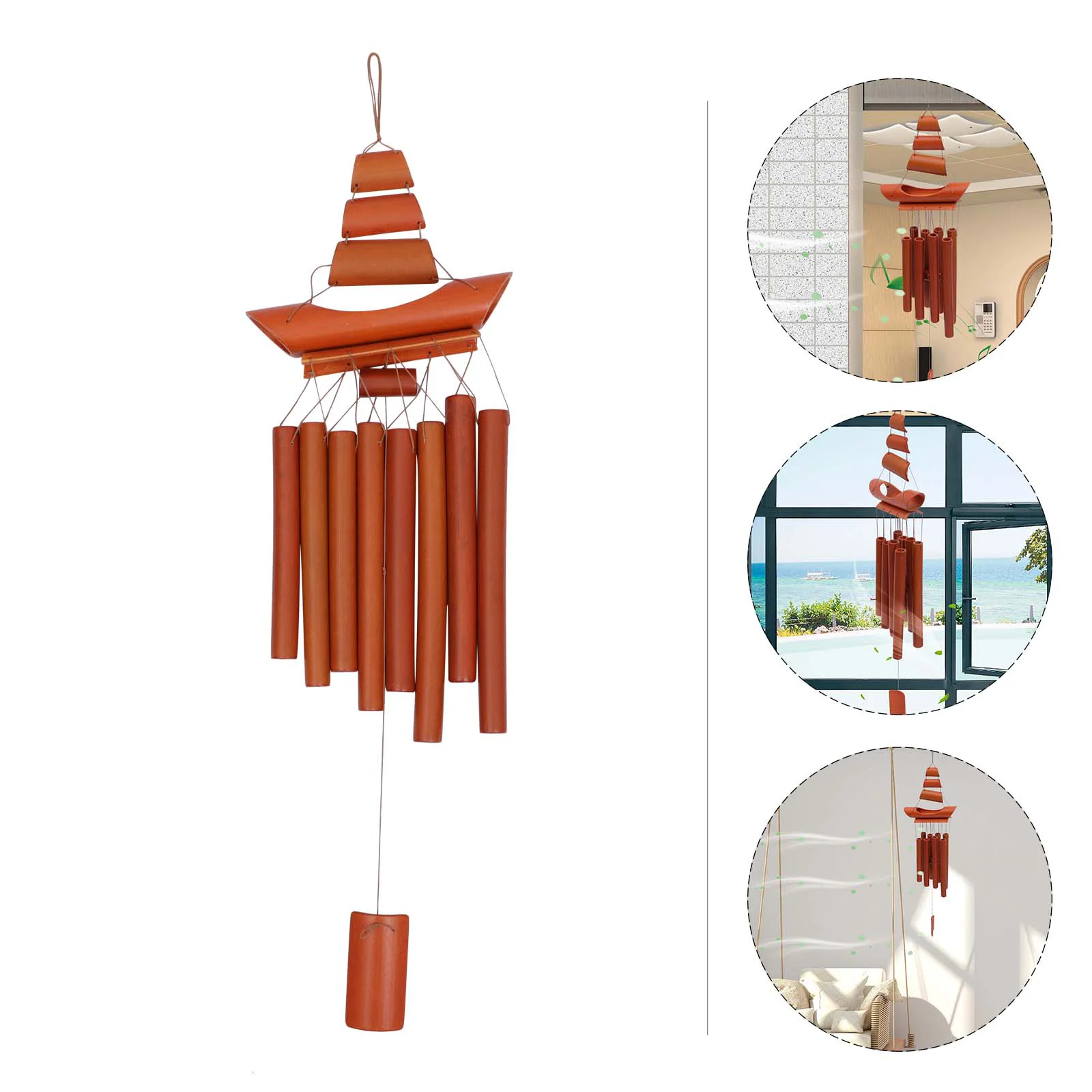 

Tube Wind Bell Bamboo Chimes Garden Hanging Music Decor Housewarming Gift Outdoor