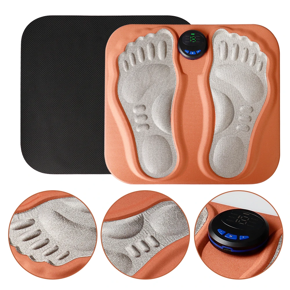 

TENS 3D Foot Massager Pad Pulse Calf Massager Automatic Accupressure Mat Muscle Electroestimulador Blood Circulation Pain Relax