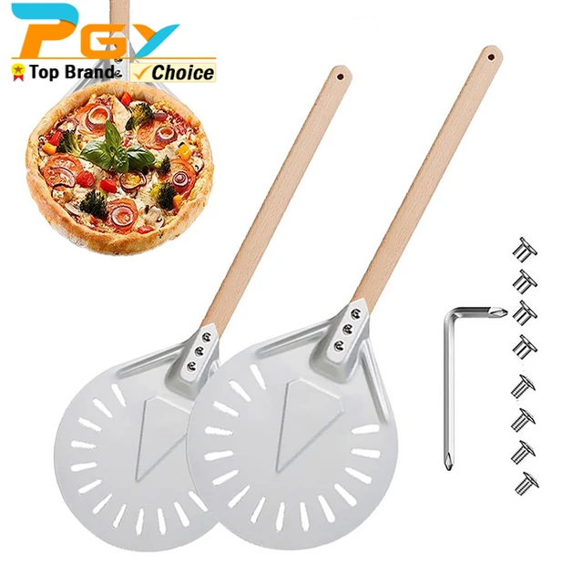 Pelle à pizza ronde pour four électrique 28cm en aluminium