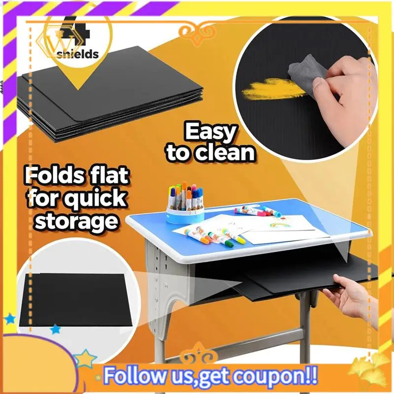 Latest-Student Desk Dividers-Waterproof Plastic Learning Bucket Dividers, Classroom Folders Teacher Supplies Easy-To-Clean