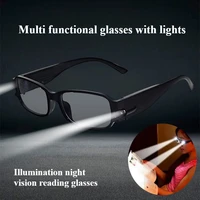Magnetic Therapy Reading Glasses with LED Lights, Night Vision Goggles for Men and Women, Night Vision Glasses for Presbyopia