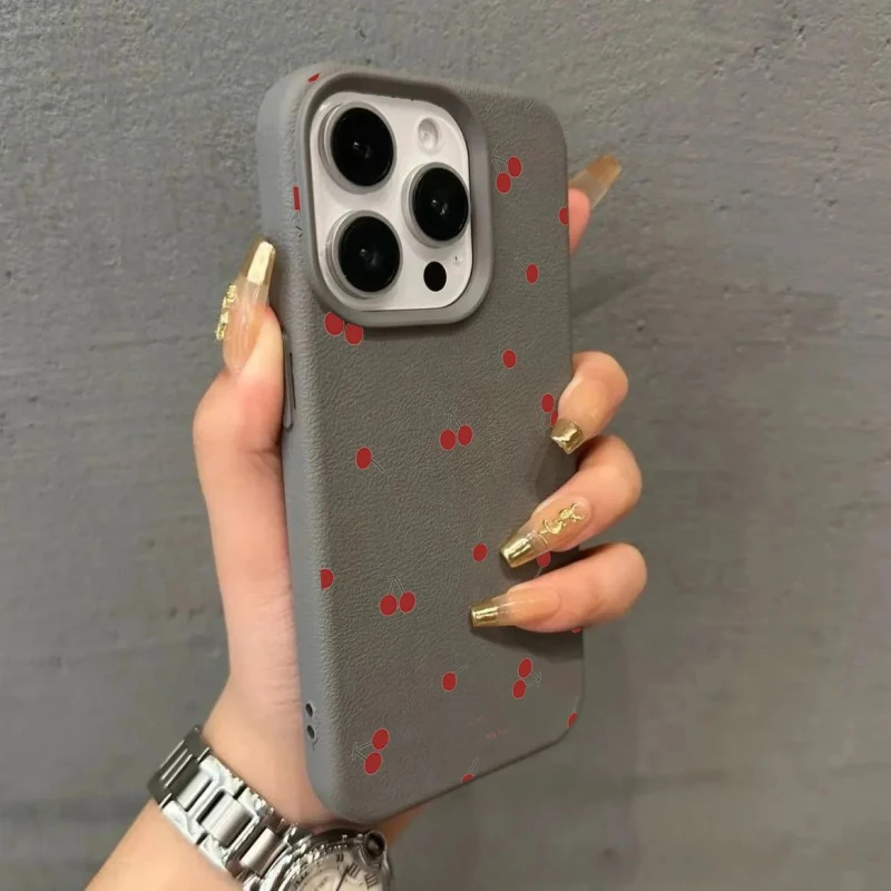 Elegant Cherry Lichee Pattern Phone Case