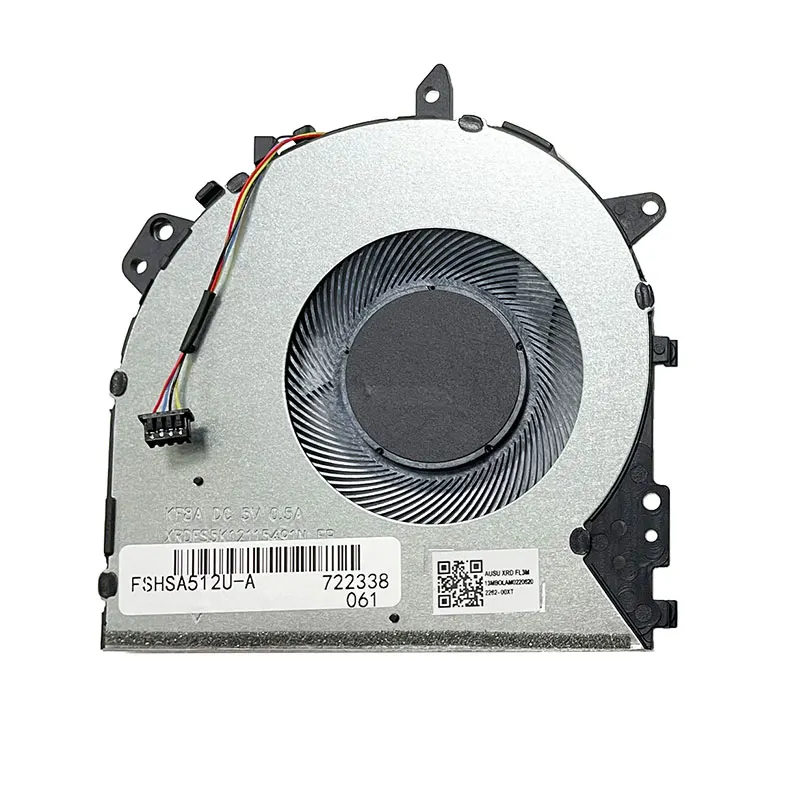 Laptop CPU Cooling Fan For ASUS VivoBook 15 Y5100 Y5100U X512F X512U A512U F512U F512D V5000D X712F R564D FL8600