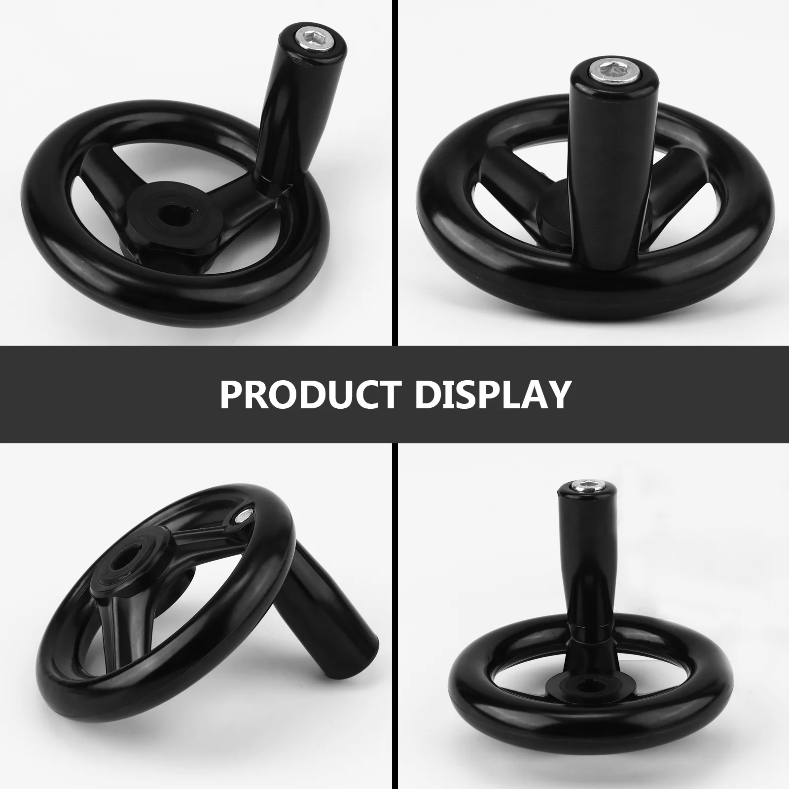 Round Hand Wheel Hand Crank Revolving Handle 3 Spoke Bakelite Crank for Disassemble cnc handwheel mounting crank handles