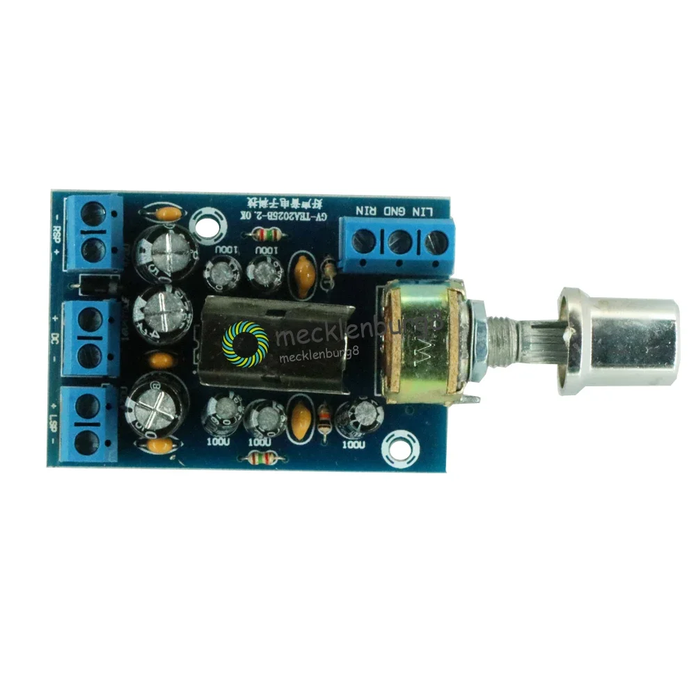 TEAB 2.0 Stereo Dual Channel Mini Audio Amplifier for PC Speaker 3 W + 3 W 5V 9V 12V Car