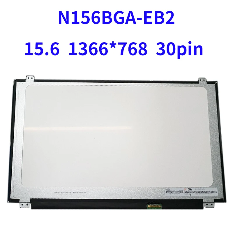 

LED Screen N156BGA-EB2 Rev.C1 P/N 5D10K81084 N156BGA EB2 Matrix for Laptop 15.6" HD 1366X768 30Pin Glossy FRU 5D10K81084
