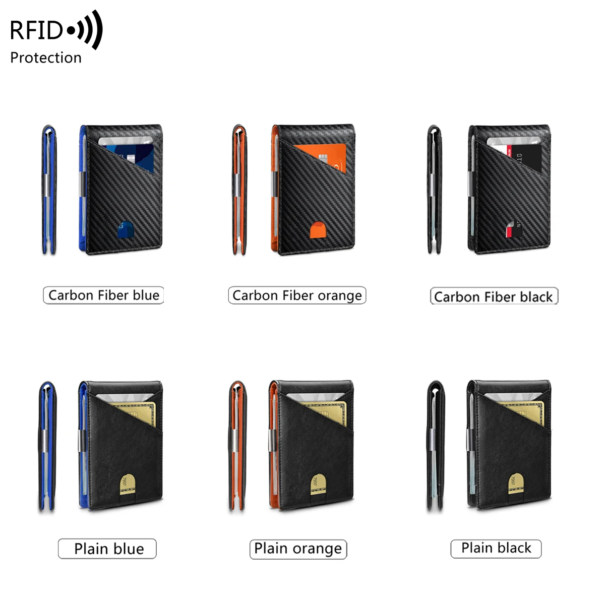 RFID anti-theft brush men'swallet portable double fold cross frontpocket card holdermultifunctional 12card slot short zerowallet 5