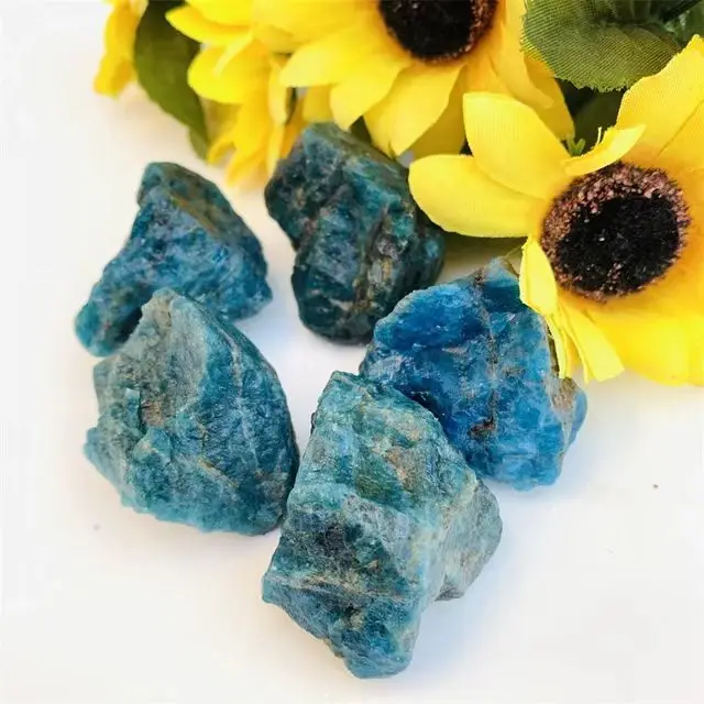 

Wholesale Natural Crystal Rough Stone Raw Blue Apatite Quartz for Healing