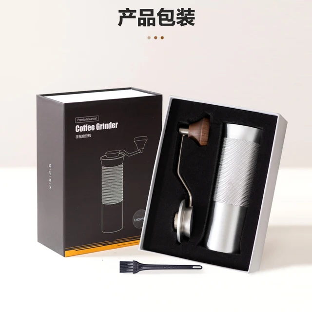 Manual Coffee Grinder Stainless Steel Adjustable Hand Burr Coffee Bean Manual Burr Grinder for Aeropress Espresso French Press