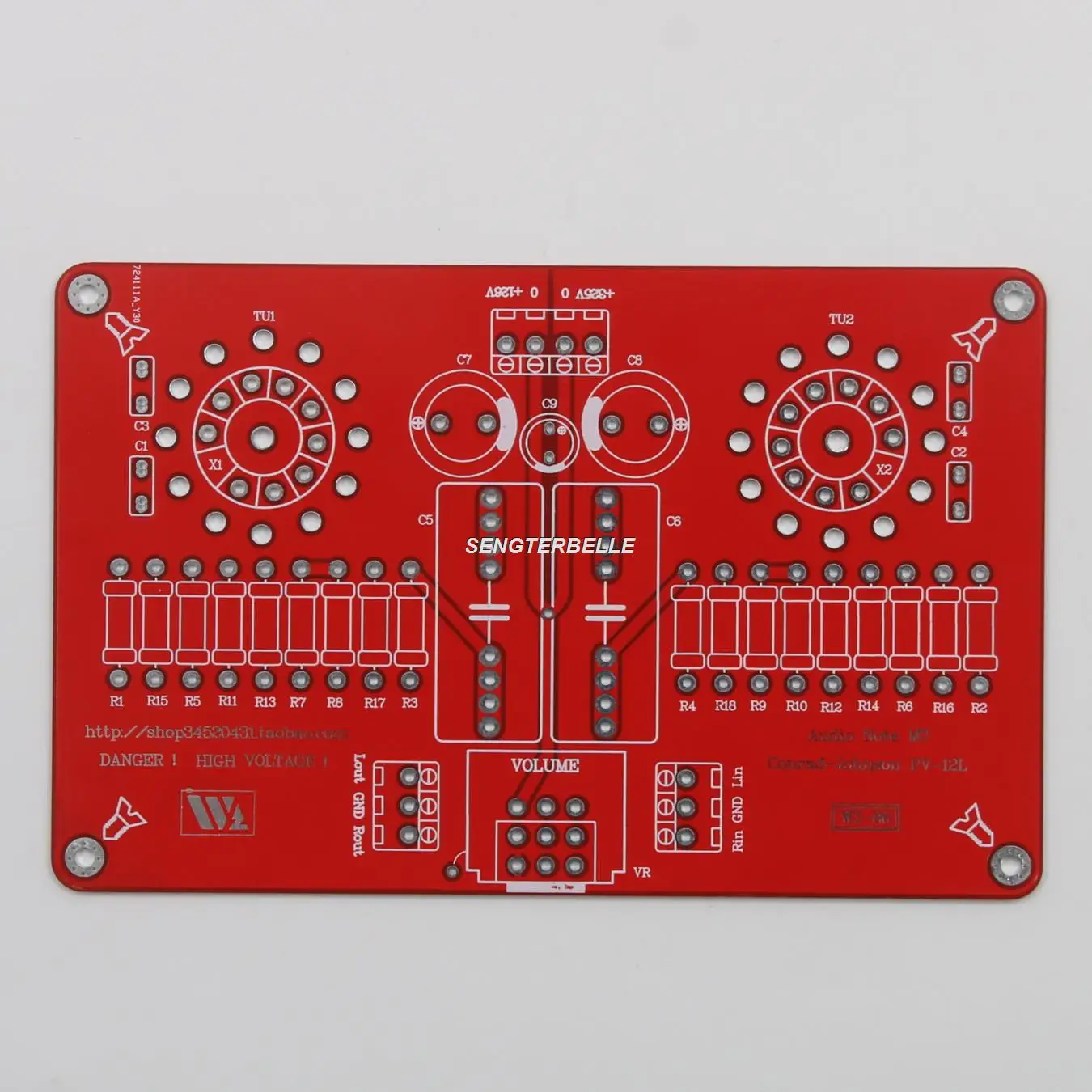 Preamplificatore Stereo Hifi 12Au7 Tube Base Pcb Scheda Nuda Su Circuito Conrad Johnson Pv12Ph
