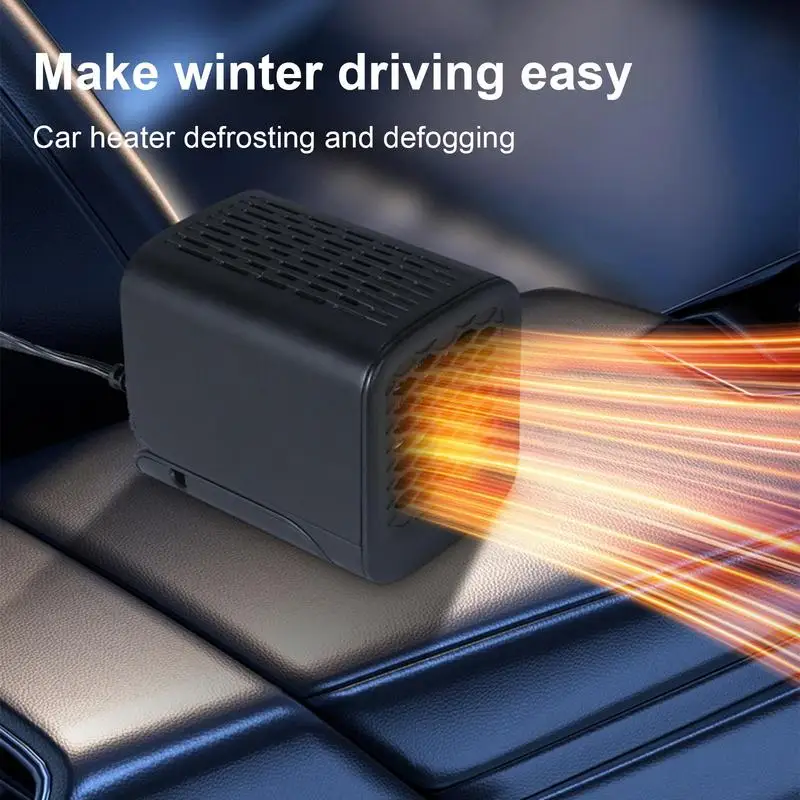 Portable Car Heater 12V Car Heater Defroster Fan 2 In 1 Rotating Cooling  Heating Auto Windshield Defroster Car Anti Fog Heater - AliExpress