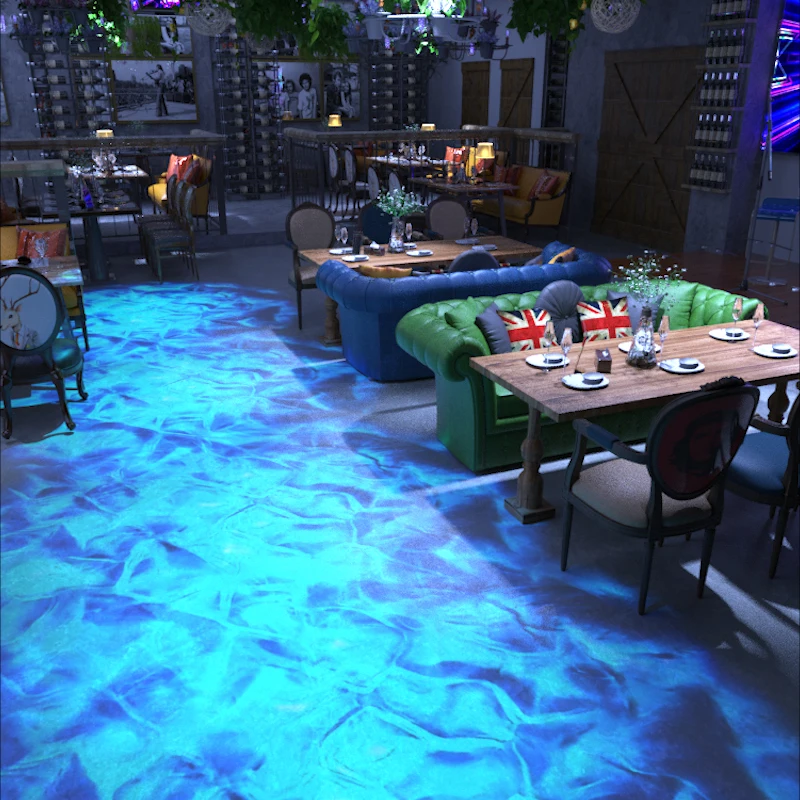 Water Effect Projector Waterproof Outdoor Water Wave Oecen Wave Light Water Effect Projector With Gobo Projector