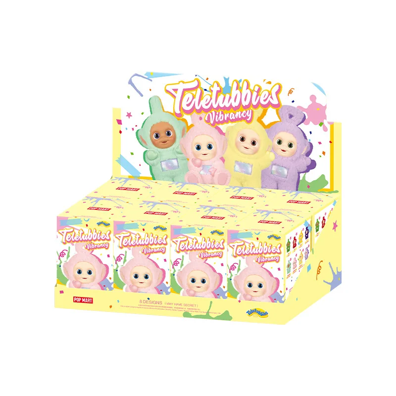 popmart Mysterious box Teletubbies blind box Colorful Handmade Vinyl Plush Stuffed Toys figures Ornament Birthday Gift For Kids