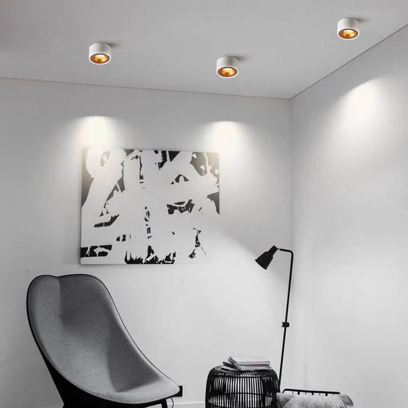 Dimmable LED 표면 장착 Downlight COB 스포트라이트 천장 조명 7W 10W 12W 15W 표면 장착 Downlight 110V 220V