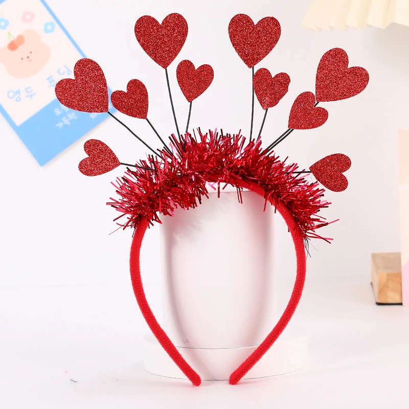 

1Pc Children's Love Sequins Spring Hairbands For Women Hair Accessories Girls Fashion Hairband Girl Headwear Hairstyle Fixator
