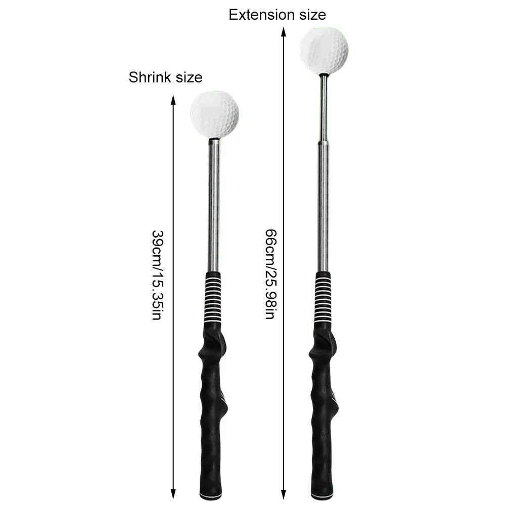 Telescopic Warm Up Golf Swing Trainer Telescopic Golf Club Golf Training Grip Correcting Gesturer Portable Training Aid