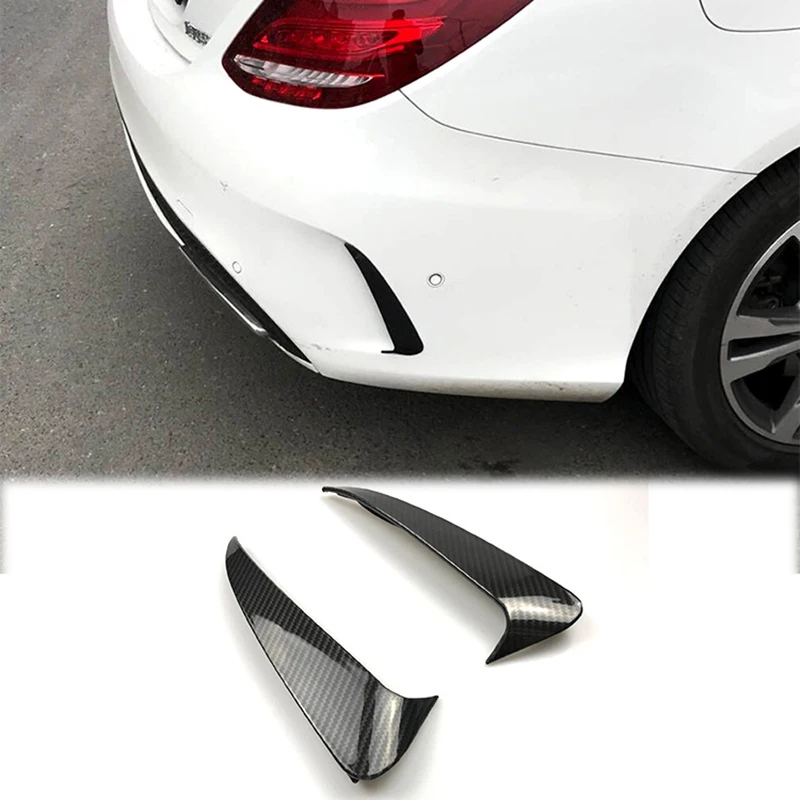 

2PCS Rear Bumper Spoiler Lower Side Air Vent Frame Cover Trim for Benz C Class W205 C43 C63 2014-2019 Amg Sport Bumper Vent